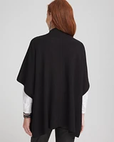 Floral Appliqué Ruana