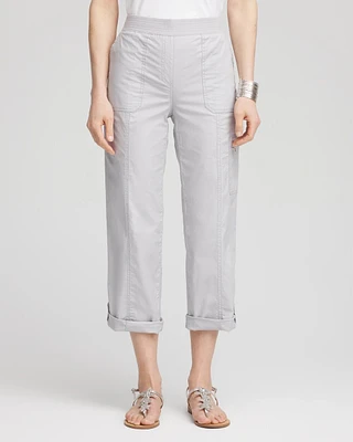 Poplin Cropped Pants