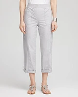 Poplin Cropped Pants