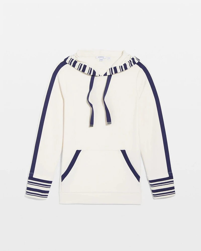 Zenergy® Striped Double-Knit Hoodie