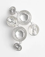 Silver Drop Clip-On Earrings