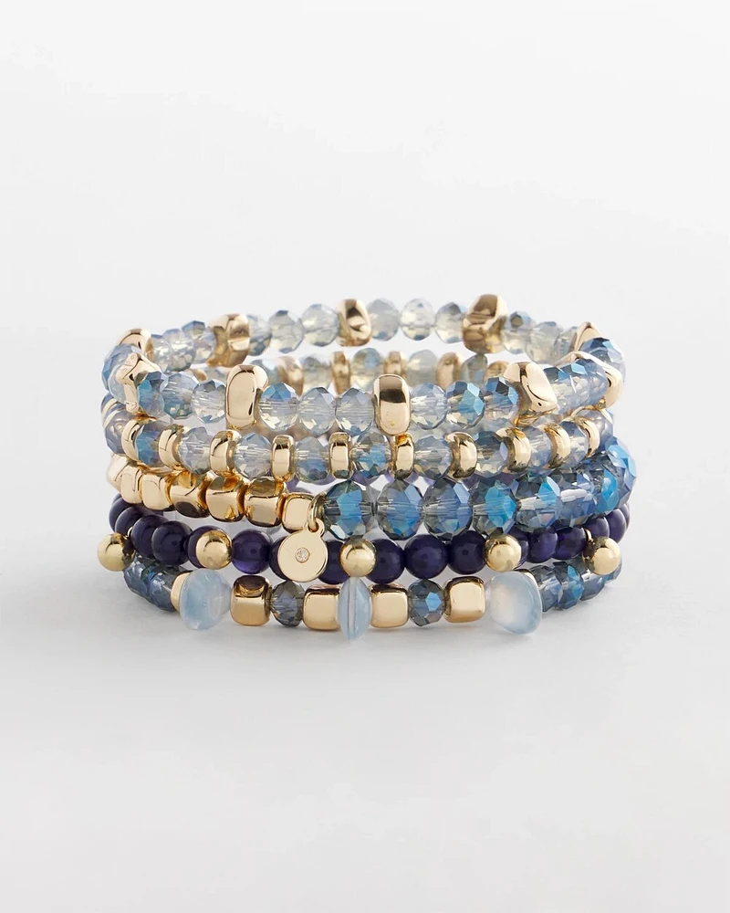 Stretch Set of Five Bracelets