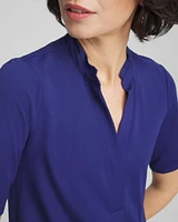 Short-sleeve Popover Dress