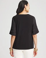 Jersey Tiered-Sleeve Tee