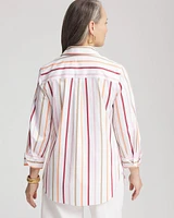 No Iron™ Striped Stretch-Sateen Shirt