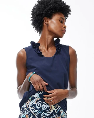 Zenergy® Ruffle Neck Tank