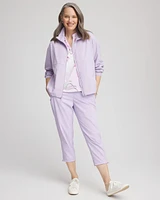 Zenergy® Striped UPF Bungee Cropped Pants