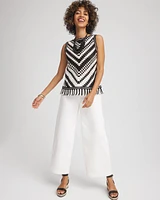Crochet Fringe Sleeveless Sweater Tank