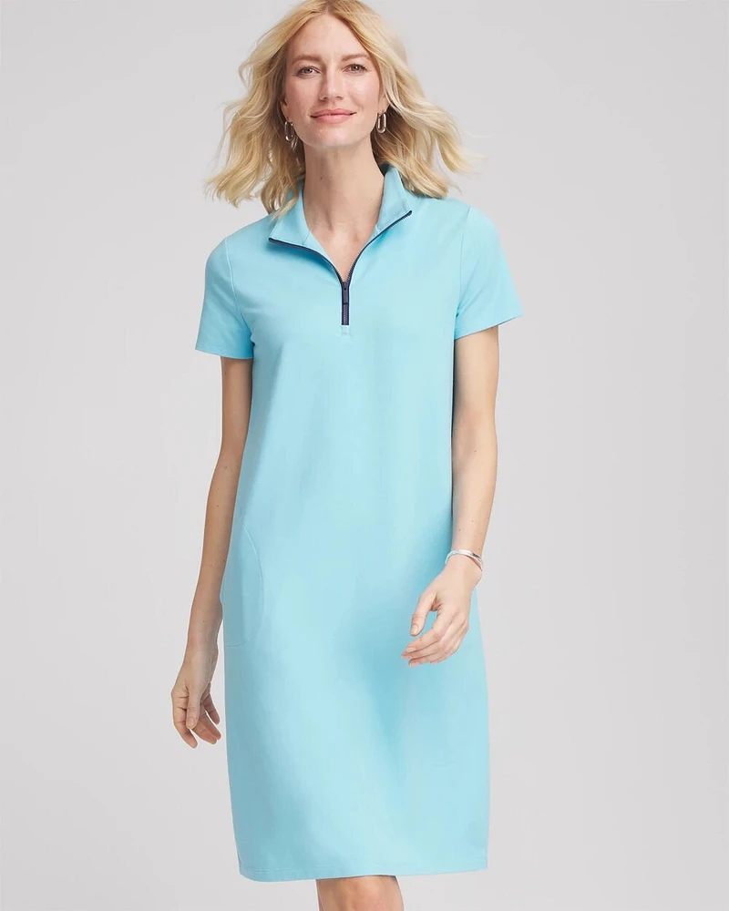Zenergy® UPF Knit Half-Zip Dress