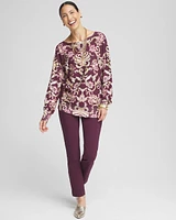 Foil Dolman-Sleeve Sweater