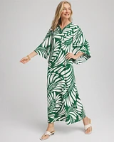 Palm-Front-Motif Beaded Knit Maxi Dress