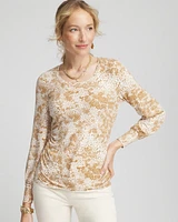 Touch of Cool™ Snake Shirred Layering Tee