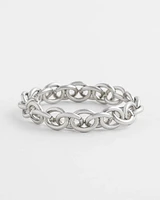 Silver-Tone Link Bracelet