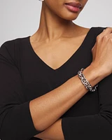 Silver-Tone Link Bracelet