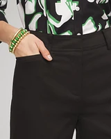 Cotton Sateen Cropped Pants