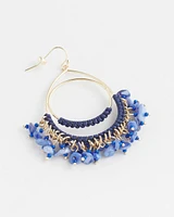 No Droop® Fringe Hoop Earrings