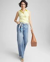 No Iron™ Sleeveless Sateen Shirt