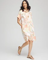 Floral Linen Shirtdress