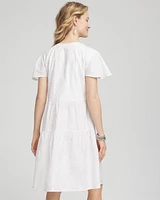 Embroidered Popover Dress