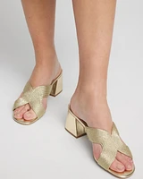 Gold Verona Block Heels