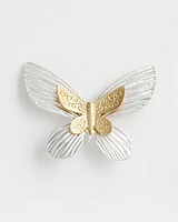 Two Tone Butterfly Brooch