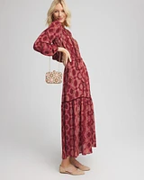 Tile Print Maxi Dress