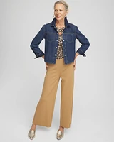 Cropped Denim Shacket