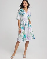 Floral Linen Shirtdress