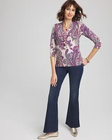 Touch of Cool™ Paisley 3/4 Sleeve Tee