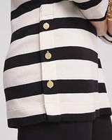 Stripe Button Detail Tunic
