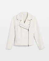 Stretch Knit Moto Jacket