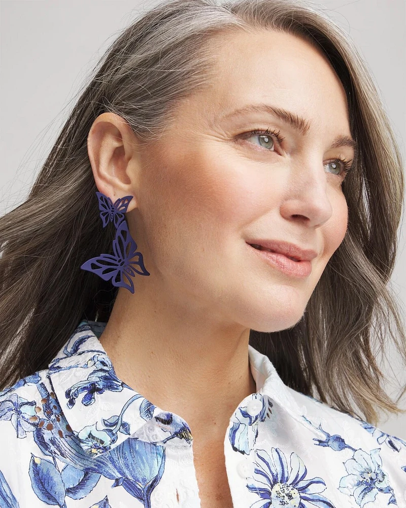 Butterfly Drop Earrings