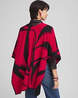 Reversible Graphic Jacquard Ruana