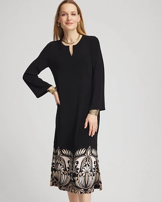 Travelers™ Kurta Border Print Midi Dress