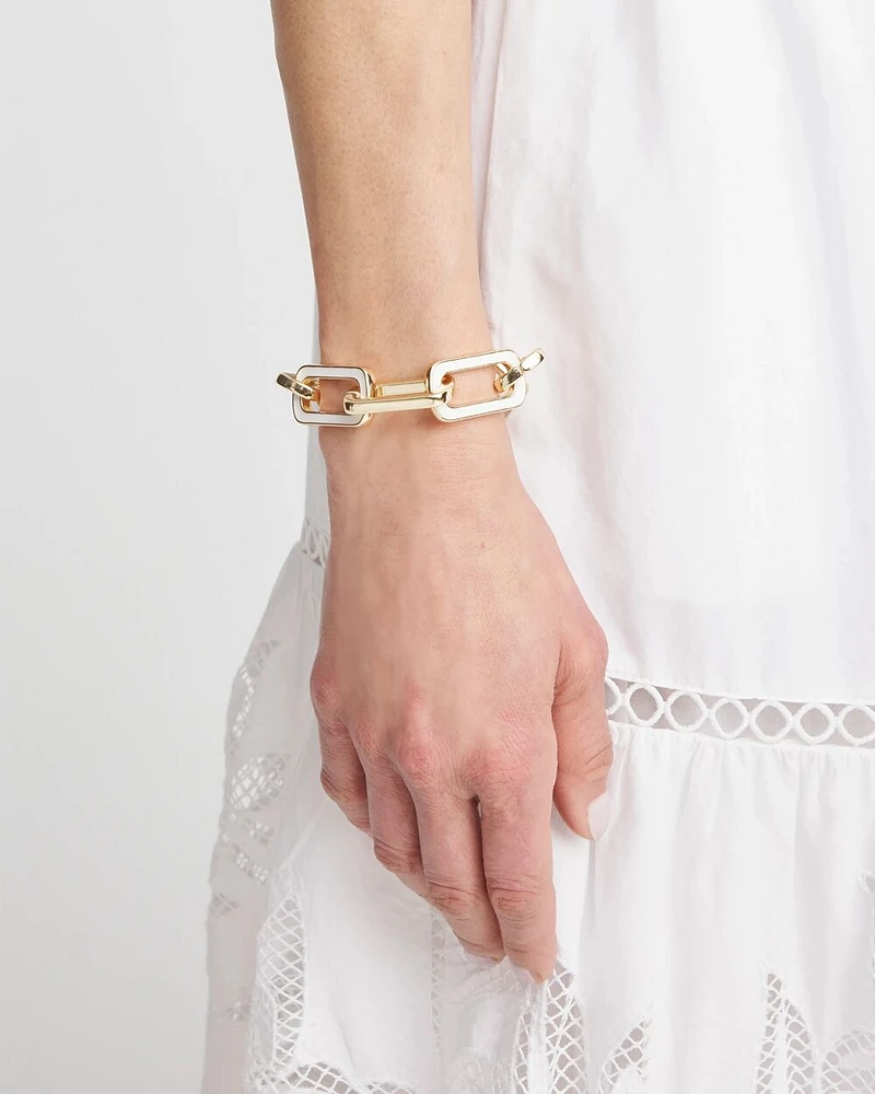 Enamel Chain Bracelet
