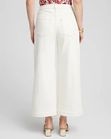 High Rise Wide Leg Cropped Jeans