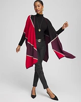 Colorblock Lurex Ruana