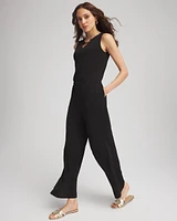 Travelers™ Jersey Knit Chain-Trim Jumpsuit
