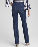 Pull-On Utility Bootcut Jeans