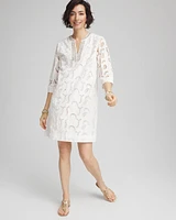 Eyelet Embellished Dress