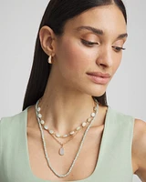 Convertible Multi-Strand Semi-Precious Stone Necklace