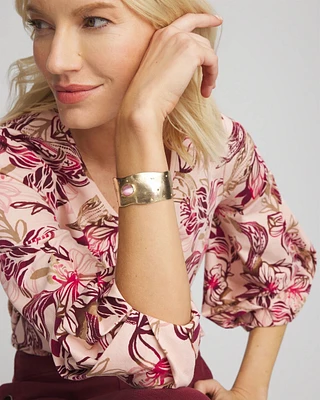Pink Flexible Cuff Bracelet