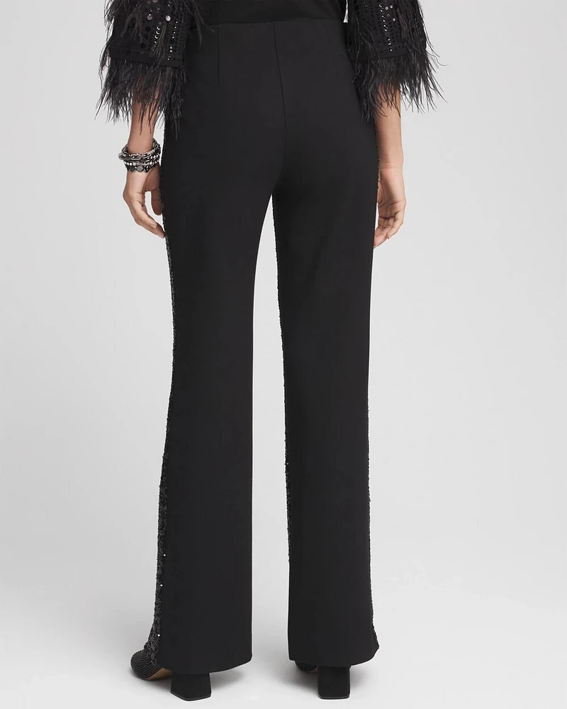 Petite Juliet Sequin Wide Leg Pant
