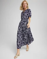 Poplin Smocked Waist Maxi Dress
