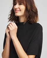 Shimmer Short Sleeve Pullover Sweater