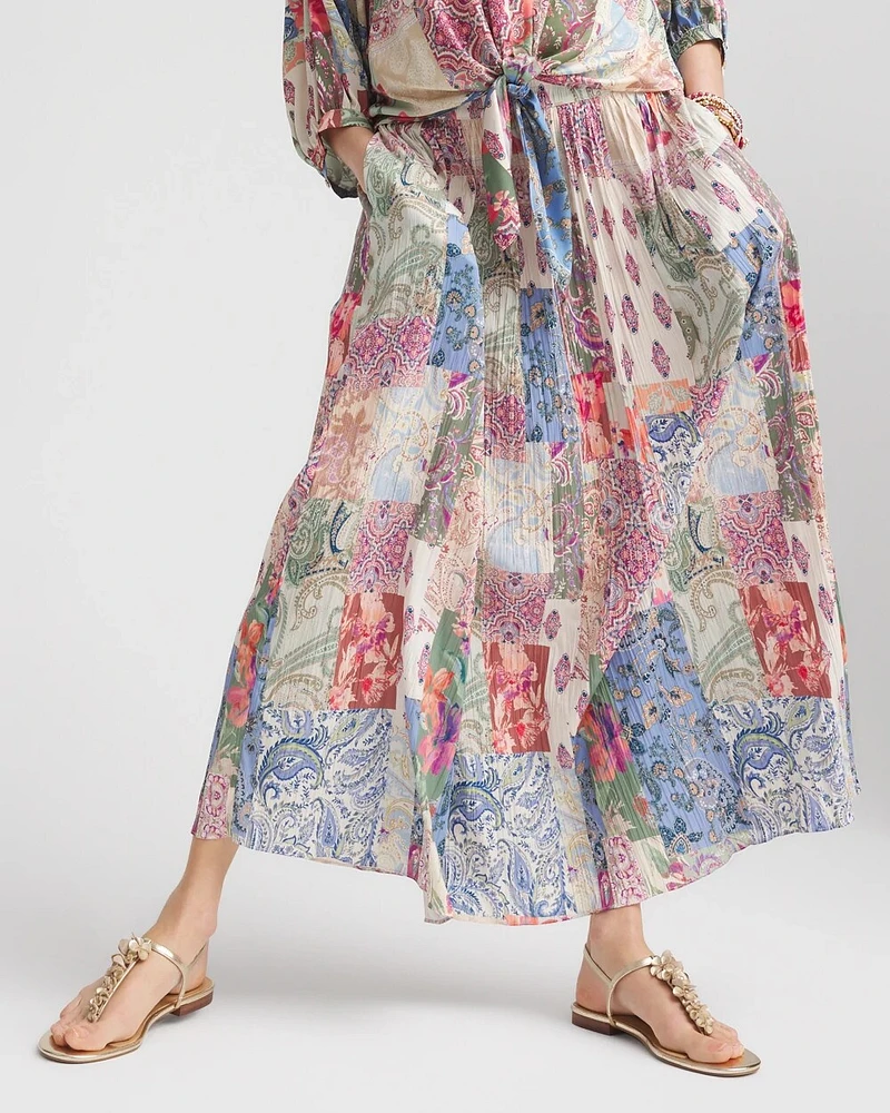Floral Paisley Maxi Skirt