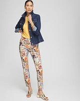 Brigitte Autumn Print Ankle Pants
