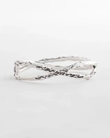 Silvertone Hinge Cuff Bracelet