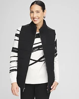 Zenergy® Luxe Ribbed-Knit Puffer Vest