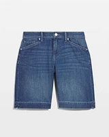 Denim Trouser Shorts
